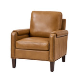 Raimund Genuine Leather Armchair CAMEL
