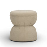 Tomlin Ruched Performance Fabric Game Ottoman