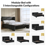 Keith Upholstered King Bed
