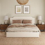 Stuart Hydraulic Lift Up Storage Upholstered Platform King Bed