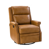 Louise Genuine Leather Swivel Rocker Recliner