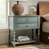 Gwen 30"Tall 2-Drawer End Table