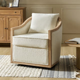 Paul Jess Farmhouse Swivel Chair IVORY