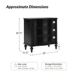 Alois 3-Drawer Nightstand