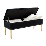 Fabio Upholstered Flip Top Storage Bench