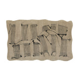 Mezzo Natural Hand Tufted Wool Area Rug 5'X8'