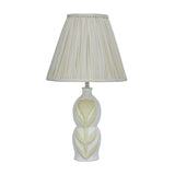 Edith Curved Papier Mache Flower Pleated Table Lamp