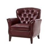 Nicole Traditional Genuine Leather Chair