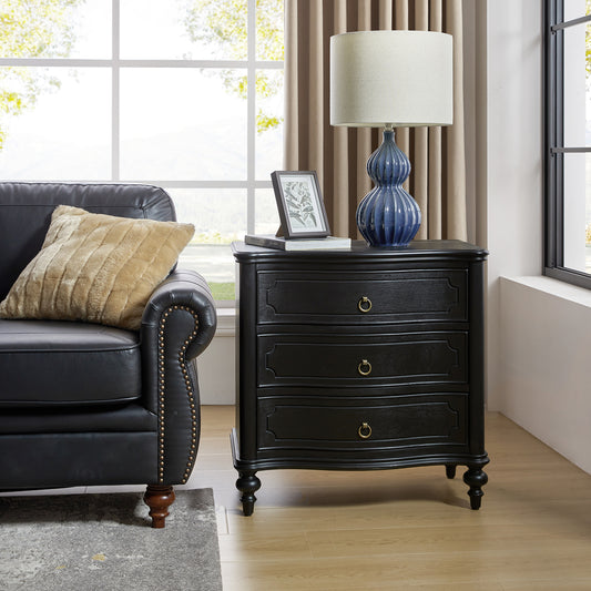 Alois 3-Drawer Nightstand