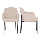 Sydney Performance Velvet Armchair - Set of 2
