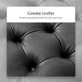 Idalia Genuine Leather Ottoman