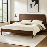 Claus Solid Wood Platform Queen Bed