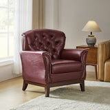 Nicole Traditional Genuine Leather Chair