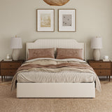 Stuart Hydraulic Lift Up Storage Upholstered Platform Queen Bed