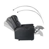 Heinrich Genuine Leather Power Recliner