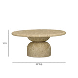 Cynthia 36" Concrete Indoor/Outdoor Coffee Table