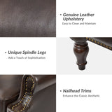 Arnold Genuine Leather Manual Recliner