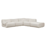 Zenith 5-Piece Contract-Grade Upcycled Fabric Modular Sectional