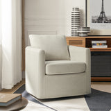 Asser Slipcovered Swivel Chair