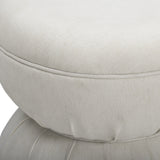 Tomlin Ruched Performance Fabric Game Ottoman