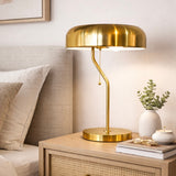 Metro Table lamp with Gold outer and White inner