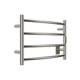 ANZZI Glow Series 4-Bar Compact Towel Warmer (23.5" L x 16.5" H), Dual Installation, Digital Control Panel, Rhino Alloy Certified Stainless Steel