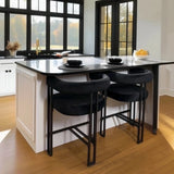 Mia 24" Modern Velvet Counter Stool with Arms (1-piece)