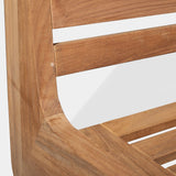 MLB TEAK 2 Seat Armless Sofa