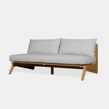 MLB TEAK 2 Seat Armless Sofa