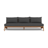 MLB TEAK 3 Seat Armless Sofa