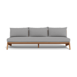 MLB TEAK 3 Seat Armless Sofa