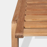 MLB TEAK 3 Seat Armless Sofa