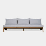 MLB TEAK 3 Seat Armless Sofa