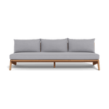 MLB TEAK 3 Seat Armless Sofa