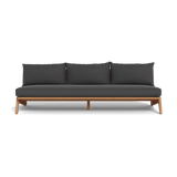 MLB TEAK 3 Seat Armless Sofa