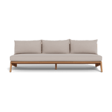 MLB TEAK 3 Seat Armless Sofa