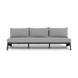 MLB Aluminum 3 Seat Armless Sofa