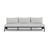 MLB Aluminum 3 Seat Armless Sofa