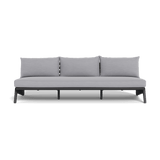 MLB Aluminum 3 Seat Armless Sofa