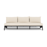MLB Aluminum 3 Seat Armless Sofa