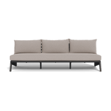 MLB Aluminum 3 Seat Armless Sofa