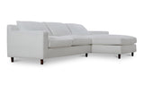 Hutton Right Sectional White