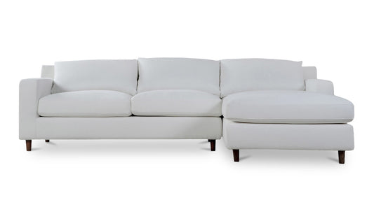 Hutton Right Sectional White