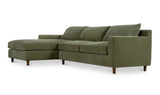 Hutton Left Sectional Olive