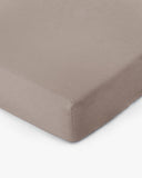 Mocha linen fitted sheet