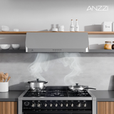 ANZZI 36-Inch 450 CFM 3-Speed Stainless Steel Under Cabinet Convertible Residential Range Hood with LED Lamp
