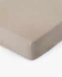 Natural linen fitted sheet