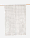Linen noren curtains (1 pcs) in Natural gingham