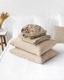 Natural linen sheet set (4 pcs)