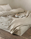 Natural linen sheet set (4 pcs)